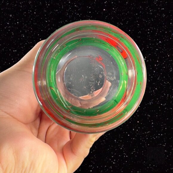 Villeroy and Boch Christmas Peace 4 Drinking Glasses Tumbler France Lamb 1996 - Picture 12 of 16